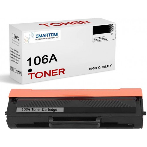 (Avec puce) Cartouche de toner compatible SMARTOMI HP 106A W1106A 1PK