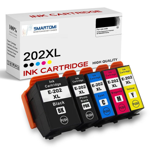 Cartouches d'encre compatibles SMARTOMI Epson 202XL 202 5PK (1K 1PB C M Y)