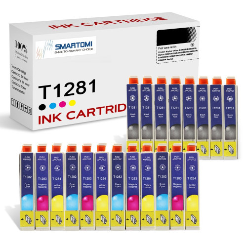 Cartouches d'encre compatibles SMARTOMI Epson T1281 T1282 T1283 T1284 20PK (8K 4C 4M 4Y)